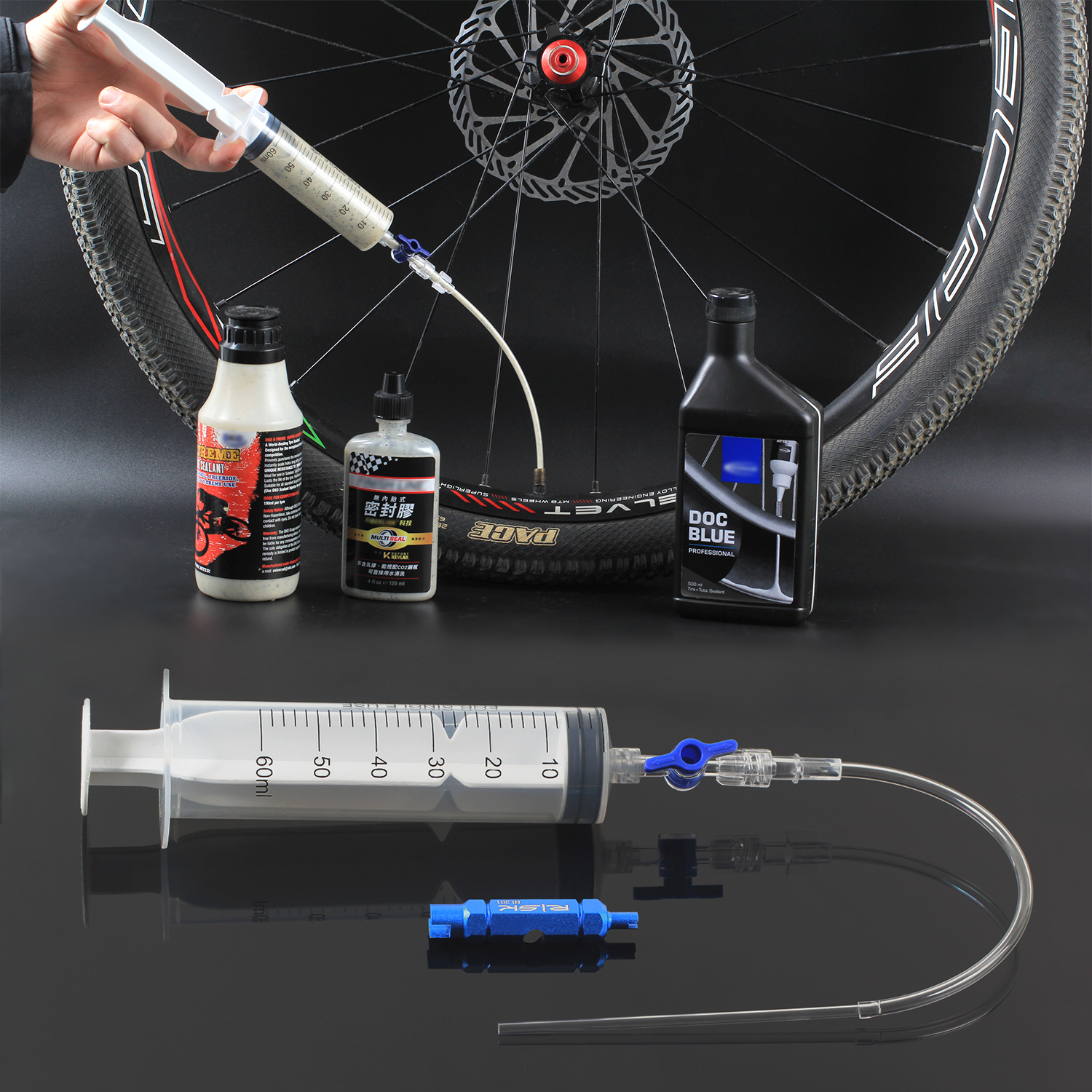 Tubeless Tire Sealant - RISK Cycling Bike Bicycle Tubeless Tyre
