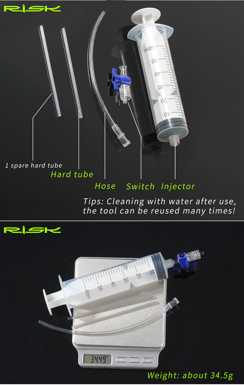 RISK Cycling Bike Bicycle Tube - Tubeless Tire Sealant ulasan dan harga