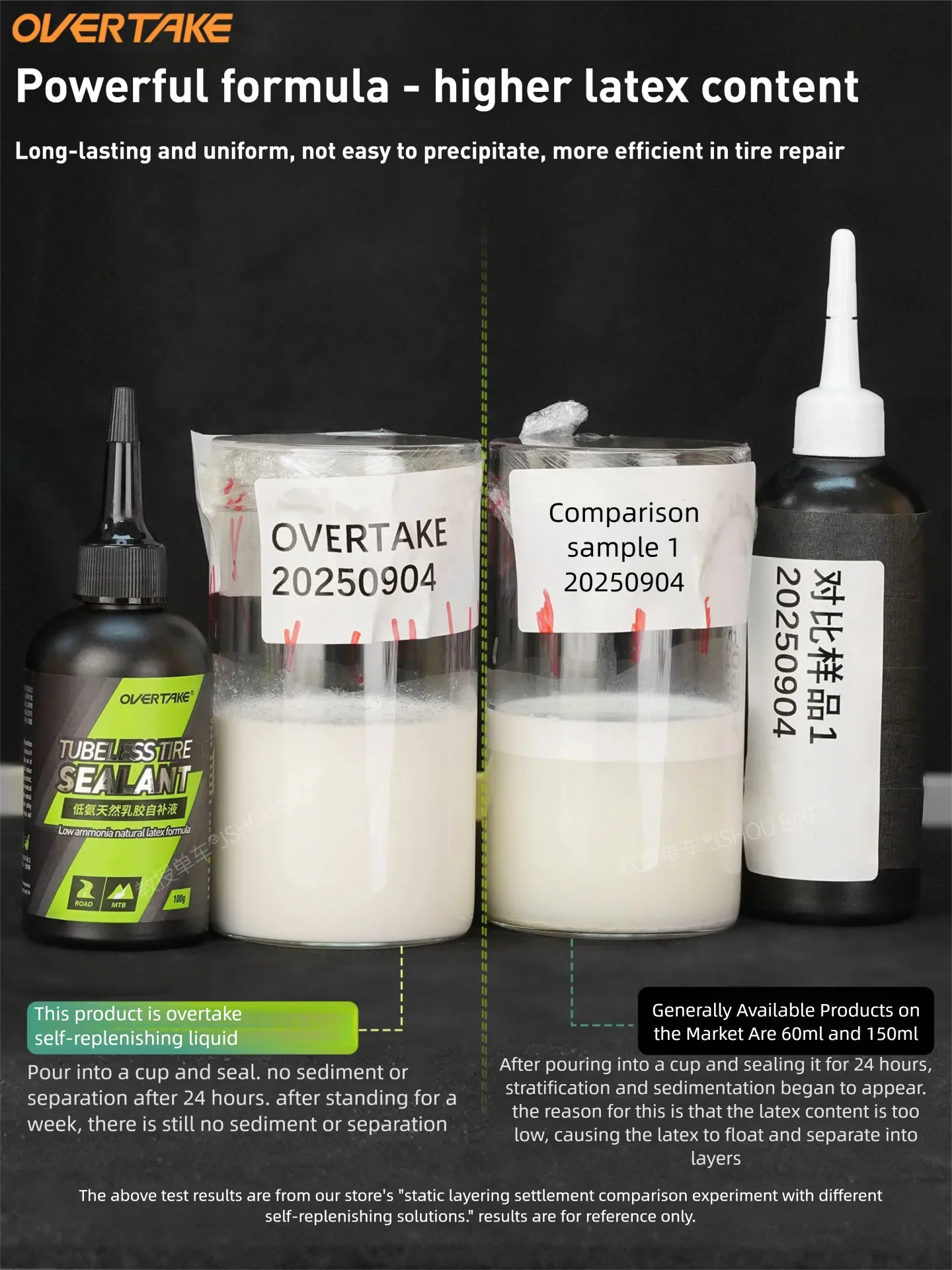 OVERTAKE 1/2/5 bottles mtb/roa - Tubeless Tire Sealant ulasan dan harga