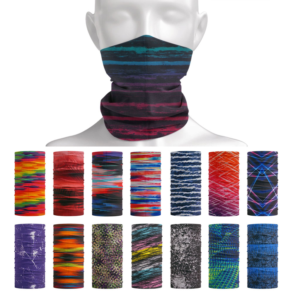Tie-Dye Stripes Pattern Neckch - Cycling Gear Women ulasan dan harga