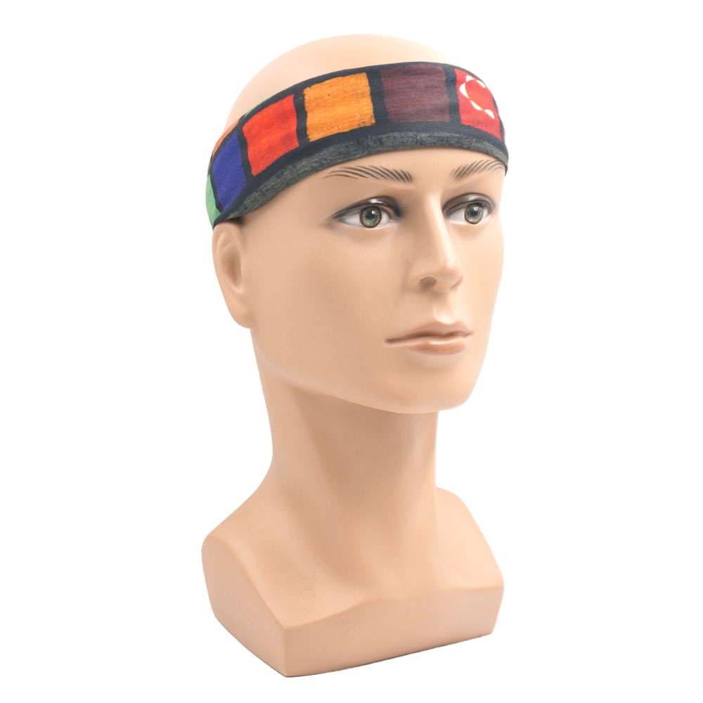 Geometric Plaid Printed Bandan - Cycling Gear Women ulasan dan harga