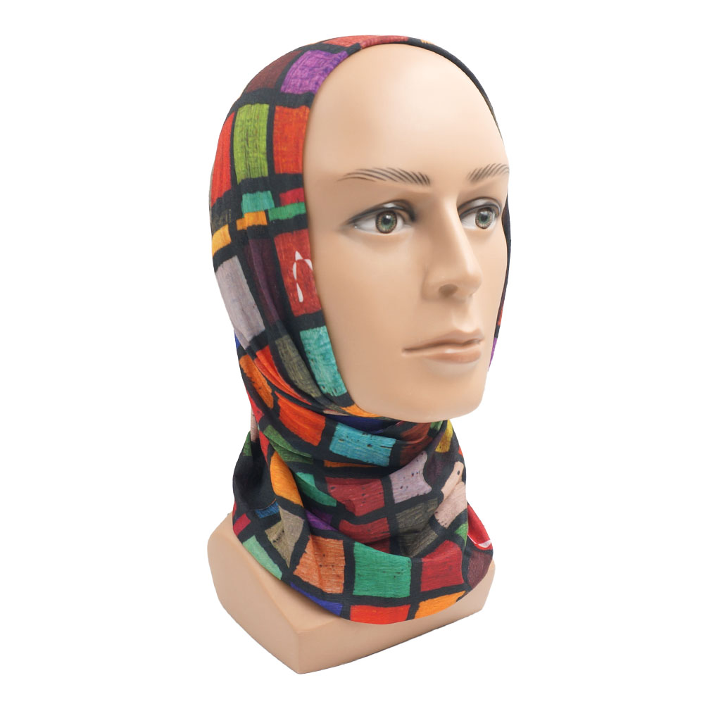 Geometric Plaid Printed Bandan - Cycling Gear Women ulasan dan harga