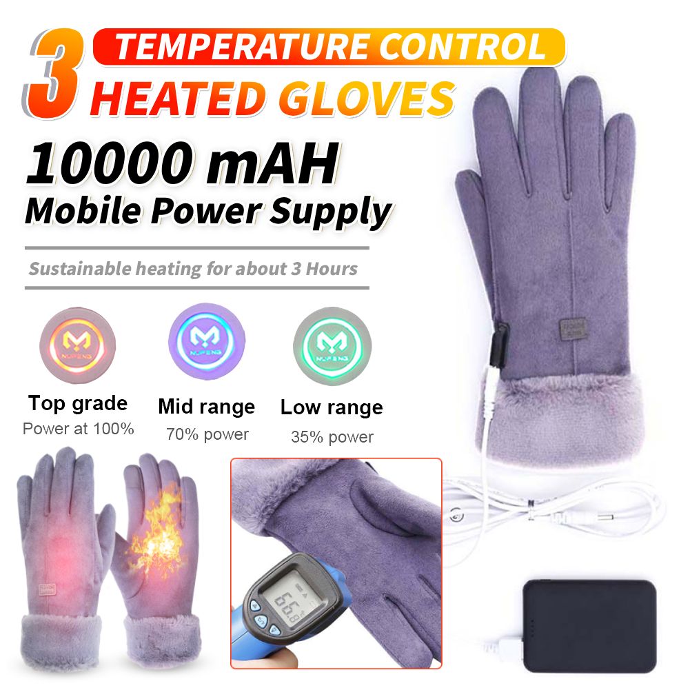 Women USB Heated Gloves 3 Gear - Cycling Heat Gear ulasan dan harga
