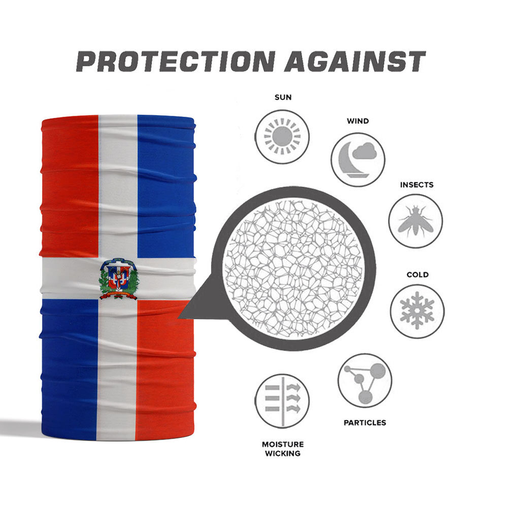 Dominica National Flag Bandana - Cycling Gear Women ulasan dan harga