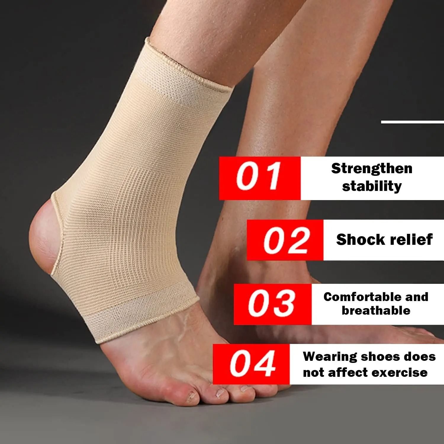 1pc Skin Color Sports Ankle Su - Gear In Cycling ulasan dan harga