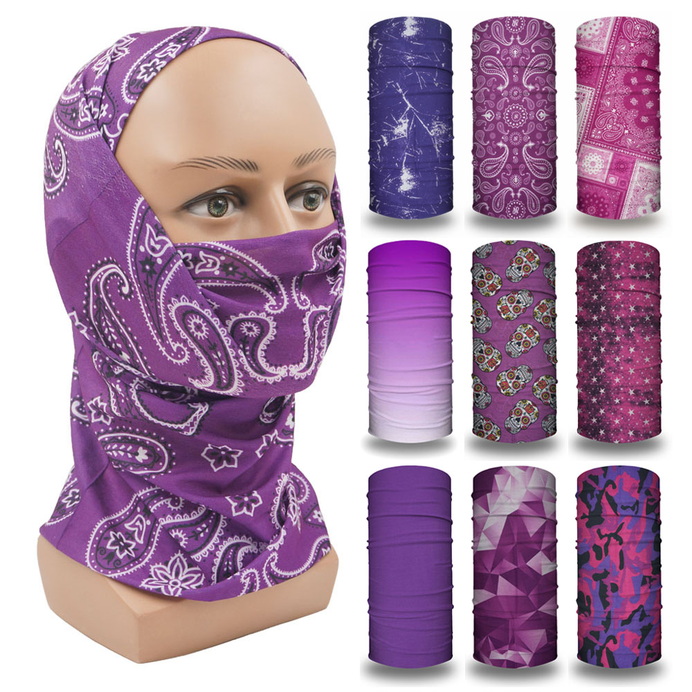 Purple Balaclava Women Running - Cycling Gear Women ulasan dan harga
