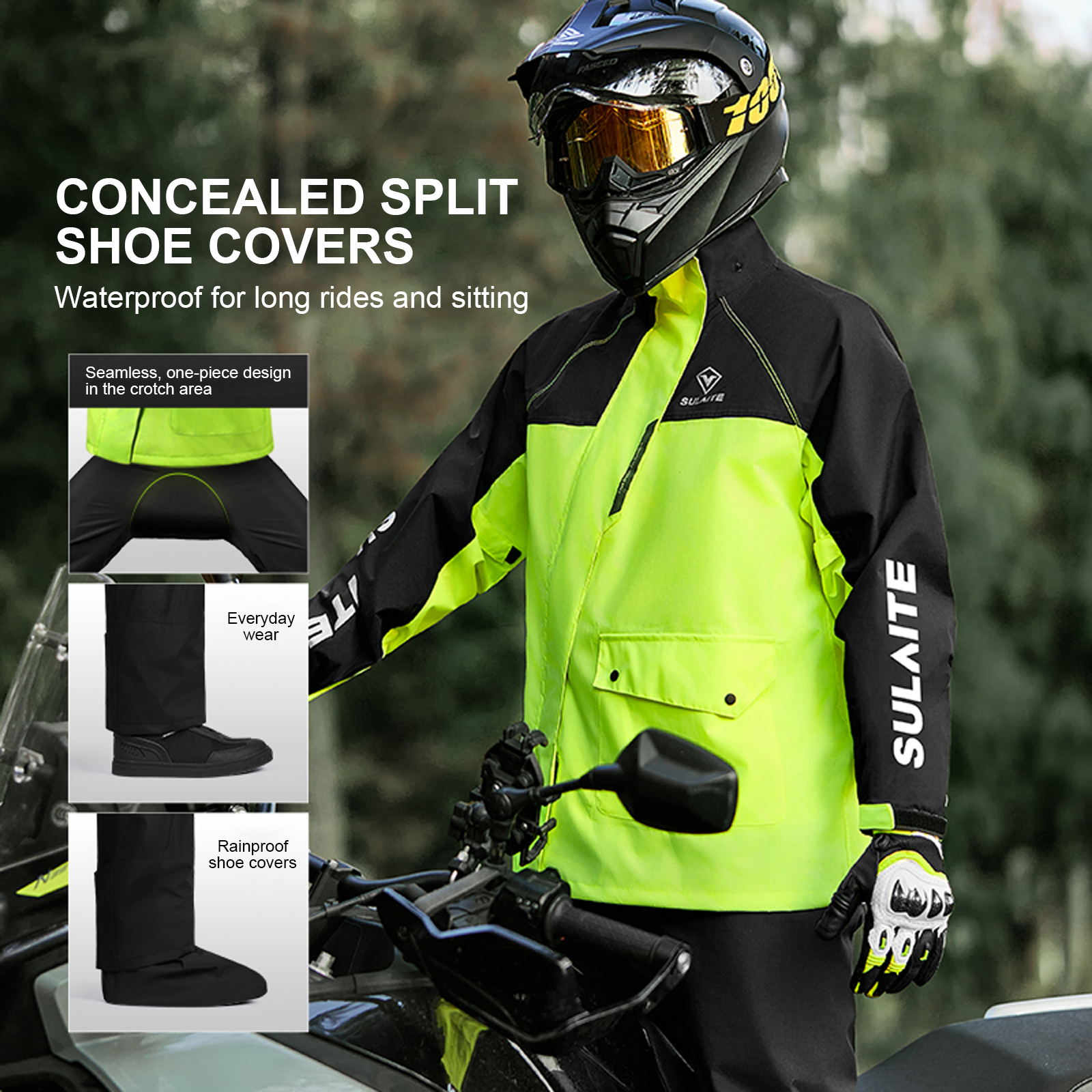 Motorcycle Rain Suit for Men & - Cycling Gear Women ulasan dan harga