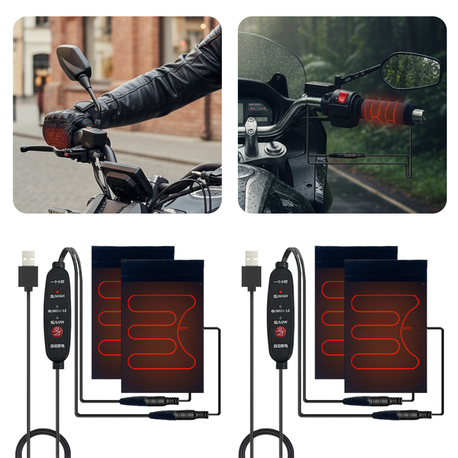 5V Handlebar Heating Cover USB - Cycling Heat Gear ulasan dan harga