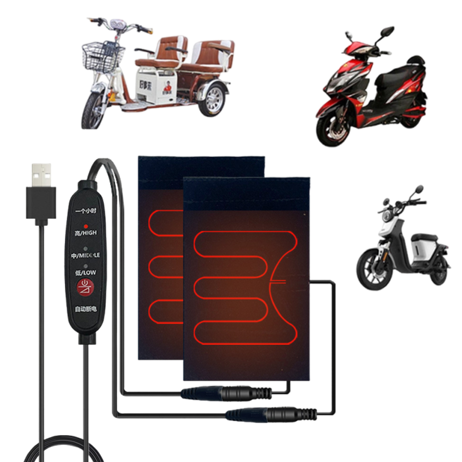 5V Handlebar Heating Cover USB - Cycling Heat Gear ulasan dan harga