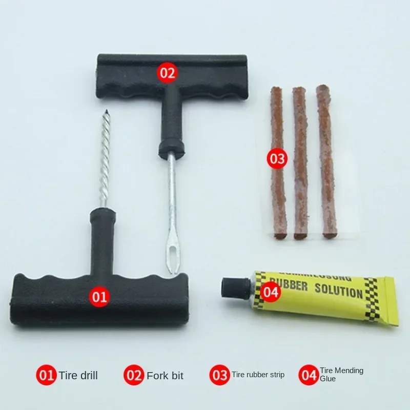 1-6set Car Tire Repair Tool Ki - Tubeless Tire Sealant ulasan dan harga