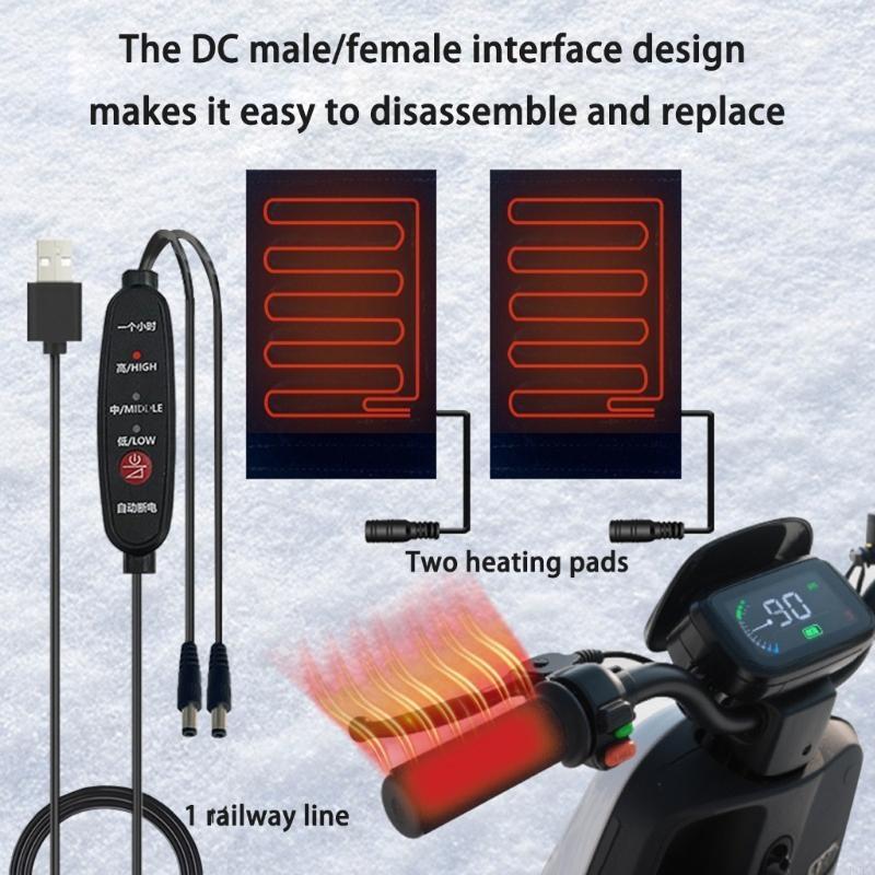 Electric Heated Grip Warmer Co - Cycling Gear Cold Weather ulasan dan harga
